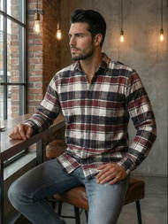 Muška Košulja Bordo OZONEE V/V174Z