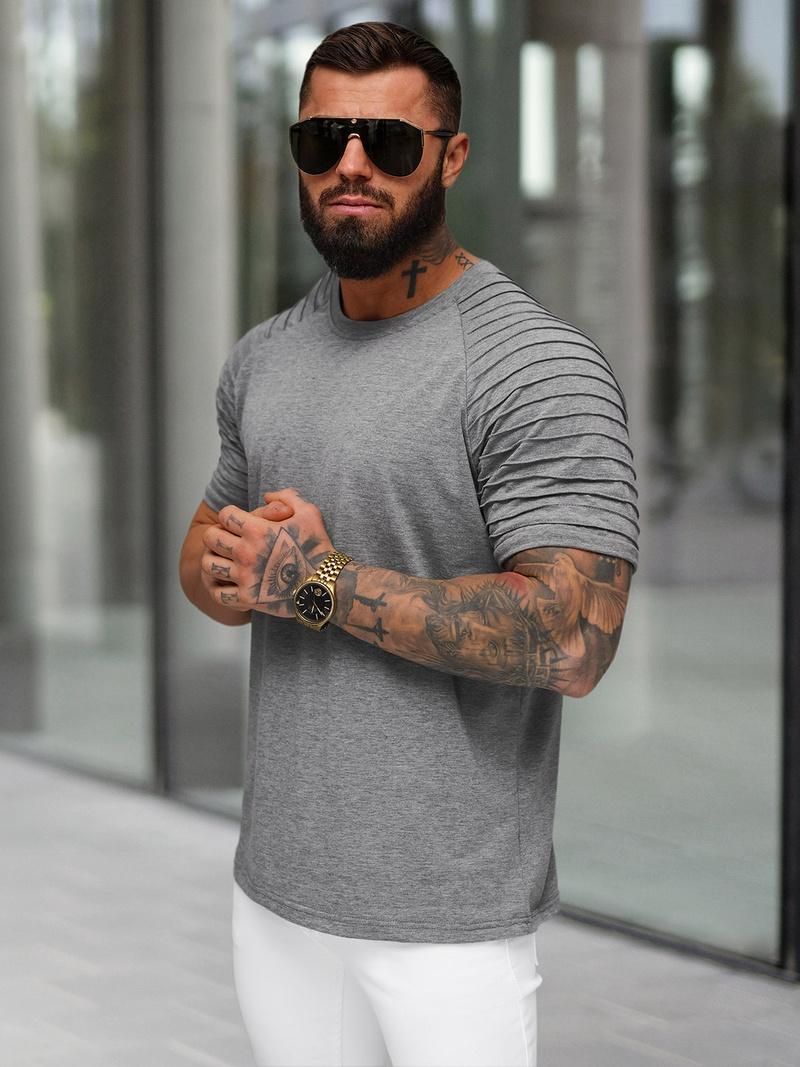 Muška majica grafitni OZONEE JS/8T88/5Z