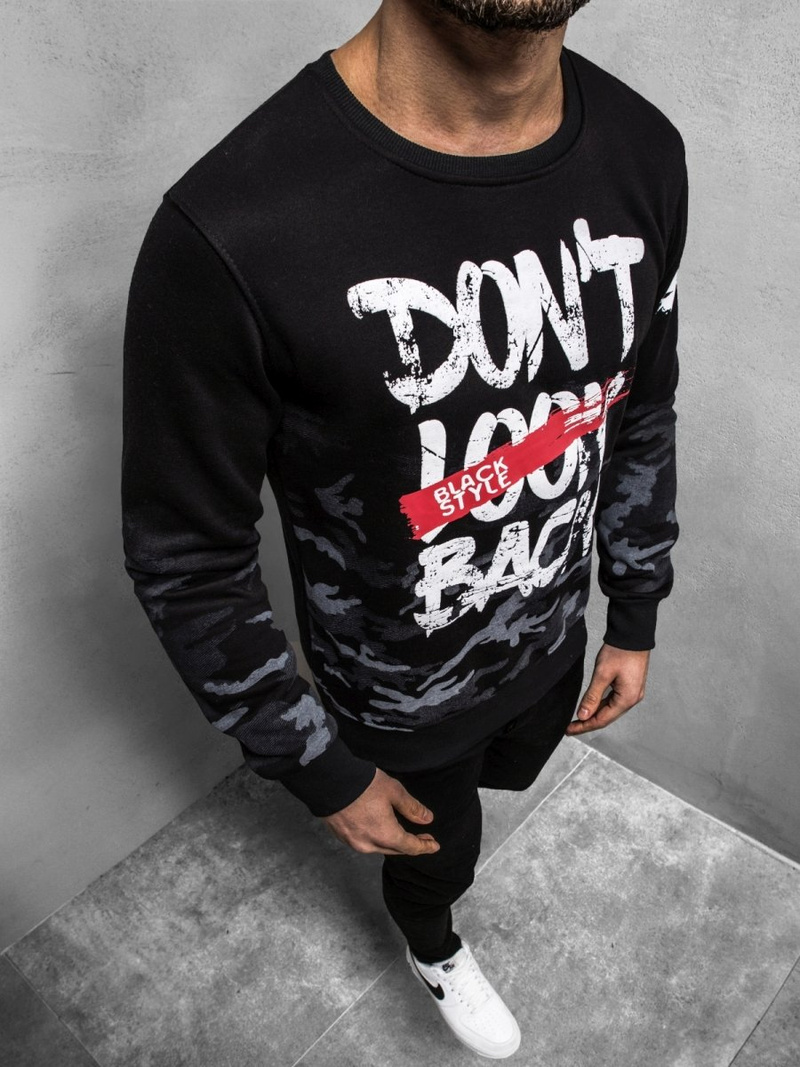 OZONEE JS/DD219Z Muška dukserica crna