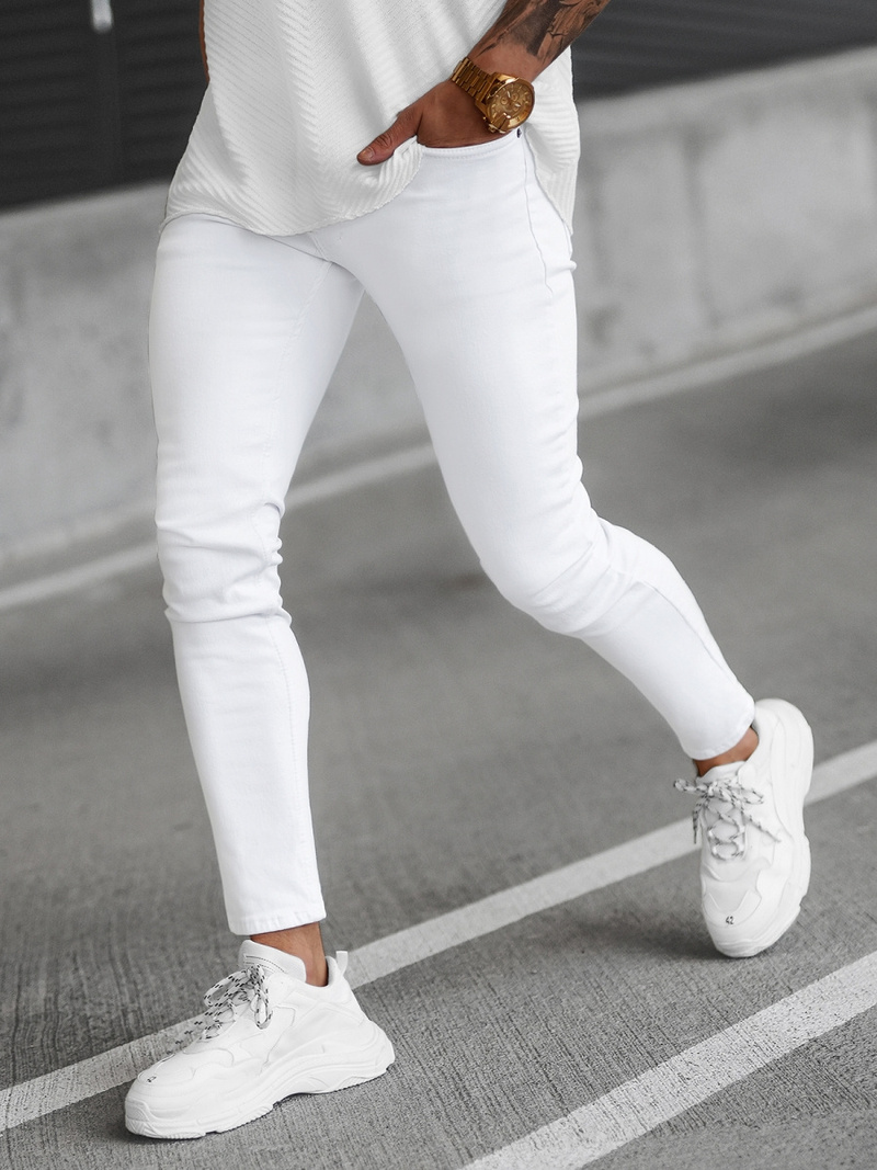 Muške Traperice Bijele OZONEE E/5348/01Z