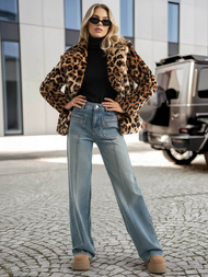 Ženska jakna bež-smeđa OZONEE JS/61M8500/158