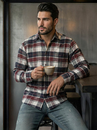 Muška Košulja Bordo OZONEE V/V174Z