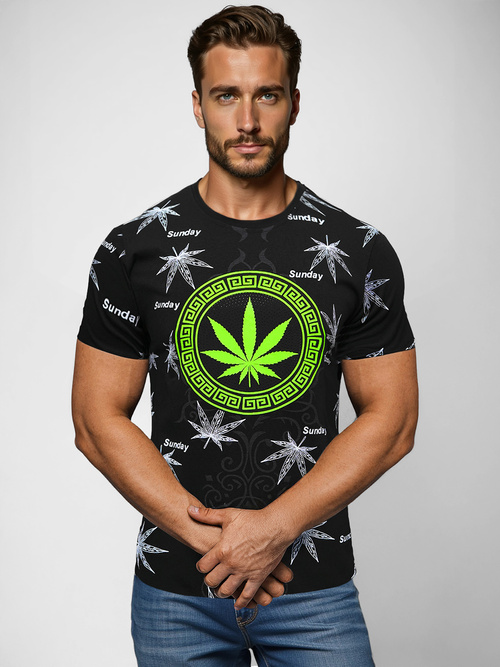 Muška majica crna OZONEE O/T139/3Z