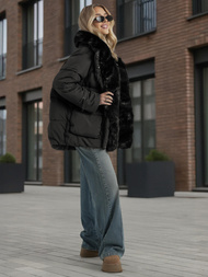 Ženska jakna crna OZONEE JS/16M9185/392