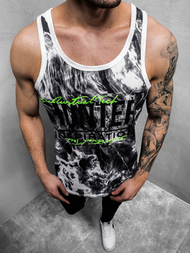 Muška majica bez rukava bijela OZONEE JS/SS11033Z