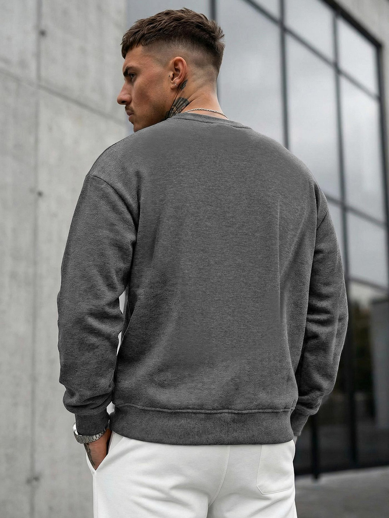 Muška dukserica grafitna OZONEE JS/8B1768/5