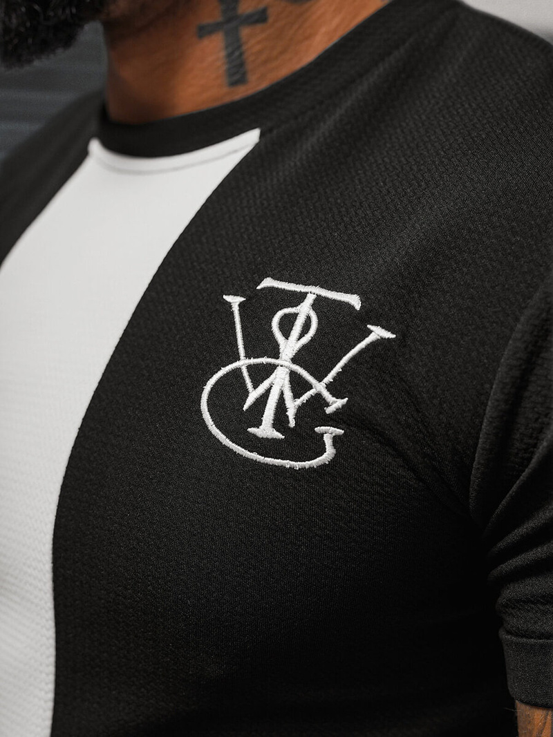 Muška Majica Crna OZONEE O/L1184