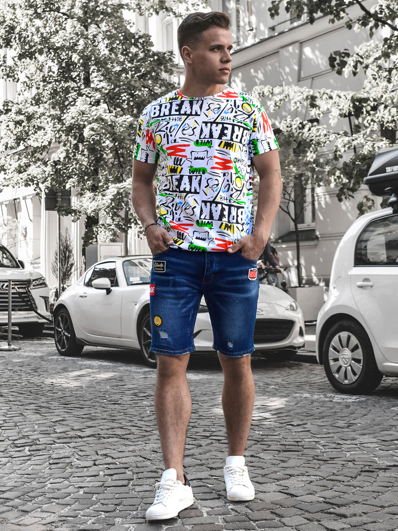 Muška majica raznobojna OZONEE O/BL60Z