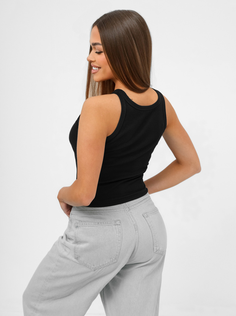 Ženska majica bez rukava crna OZONEE JS/96T665/3