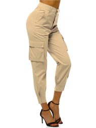 Ženske jogger hlače Bež OZONEE O/HM002