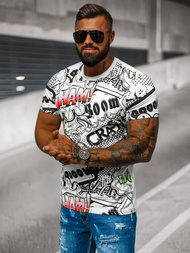 Muška Majica Bijeli OZONEE O/T137/1