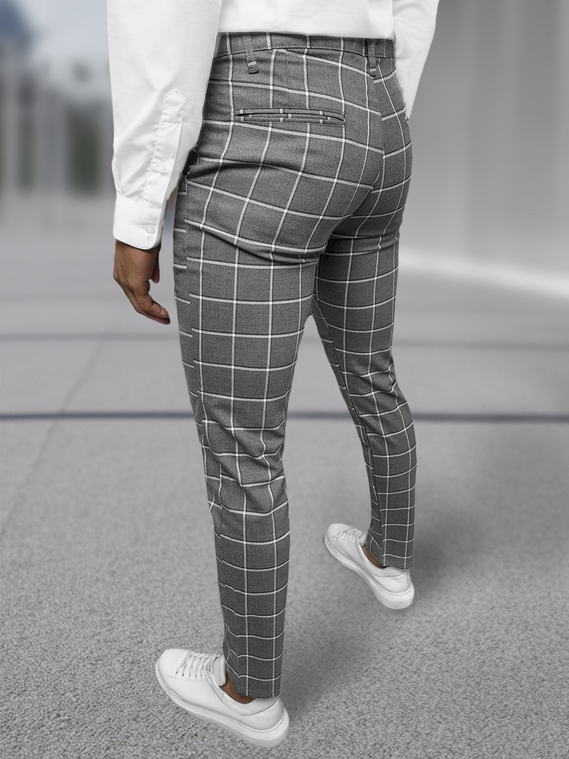 Muške chino hlače tamnosiva OZONEE DJ/5522Z