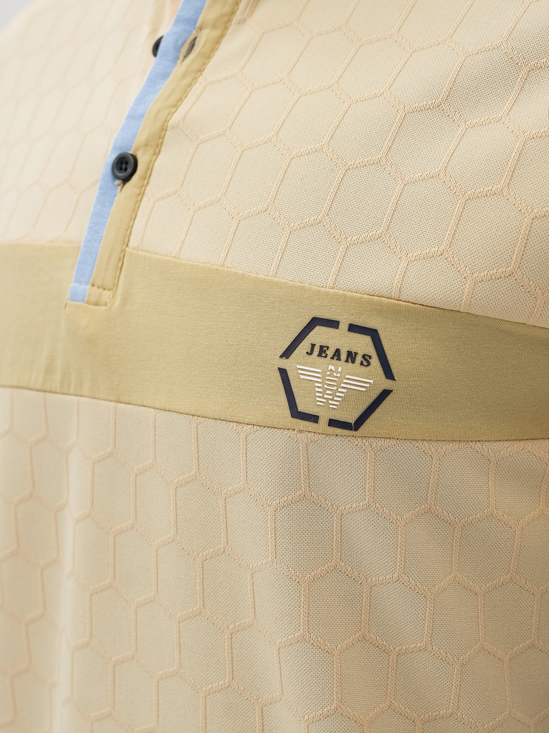 Muška polo majica bež OZONEE O/QQ922