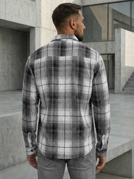 Muška košulja crno-bijela OZONEE NB/MC728N/4Z