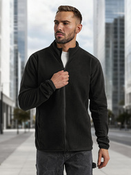 Muška dukserica s patentom crna OZONEE JS/HH016/3