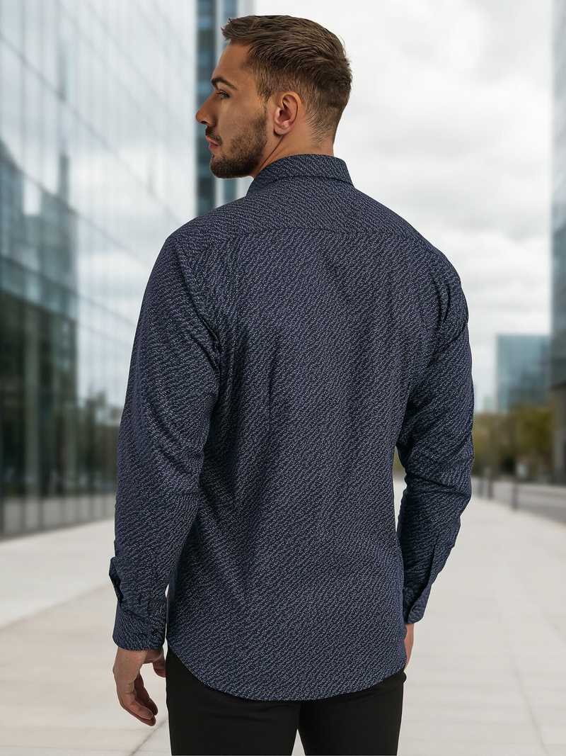 Muška Košulja Modra OZONEE V/V186