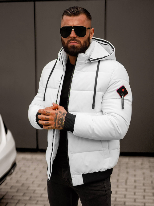 Muška parka jakna bijela OZONEE JS/31M5031/281