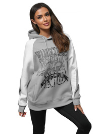 Dukserica s kapuljačom siva OZONEE O/SWE23037Z