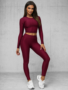 Dvodijelni set trenerke bordo OZONEE O/22060Z
