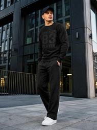 Muška dukserica crna OZONEE JS/8B1976/3