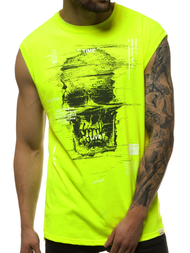 Muška majica bez rukava žuto-neon OZONEE MACH/M1212