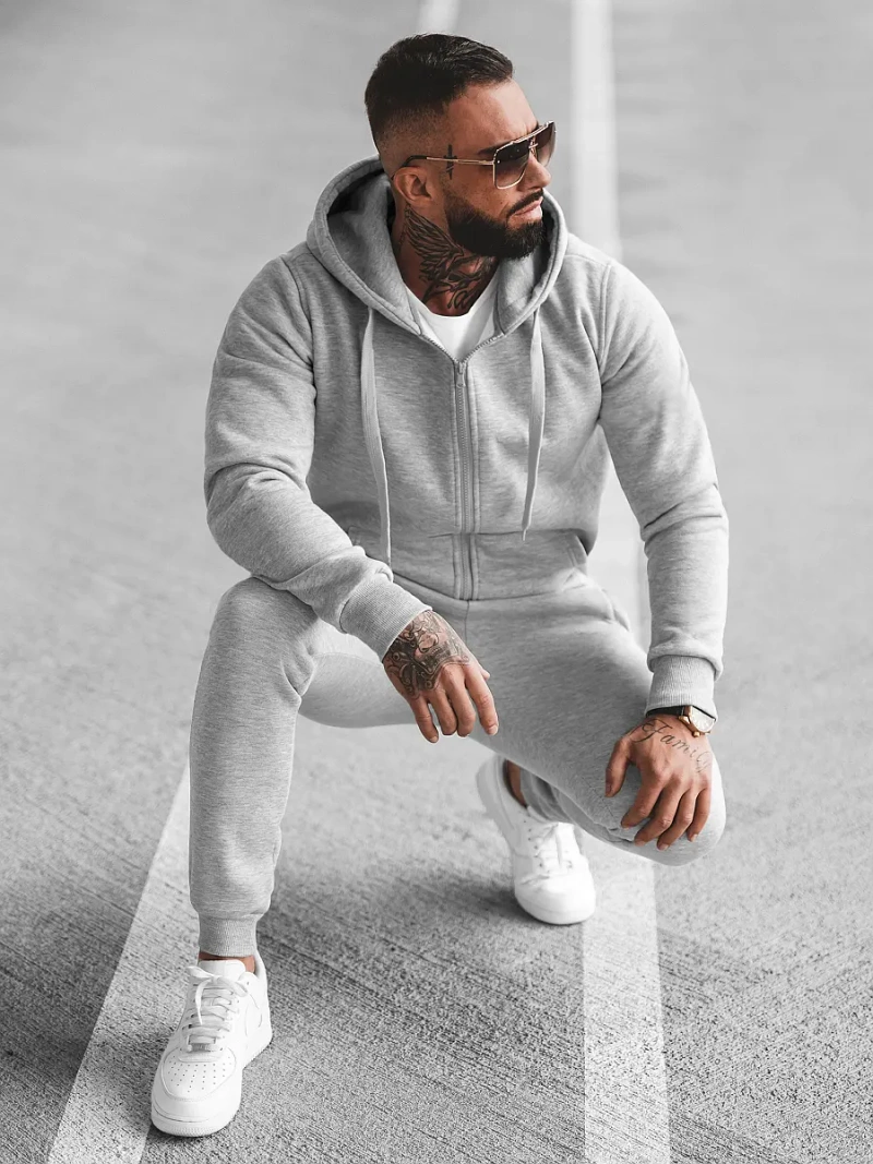 Muška trenirka siva OZONEE JS/68C10386/2Z