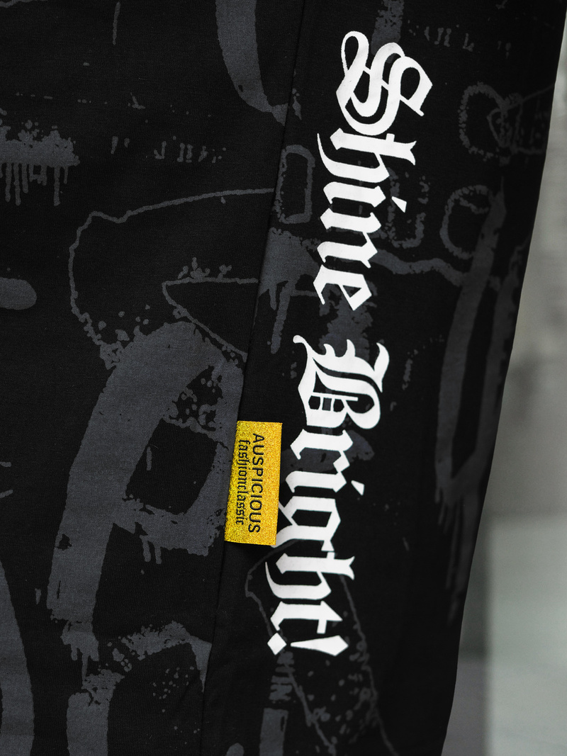 Muška Majica Crna OZONEE O/YN2/621Z