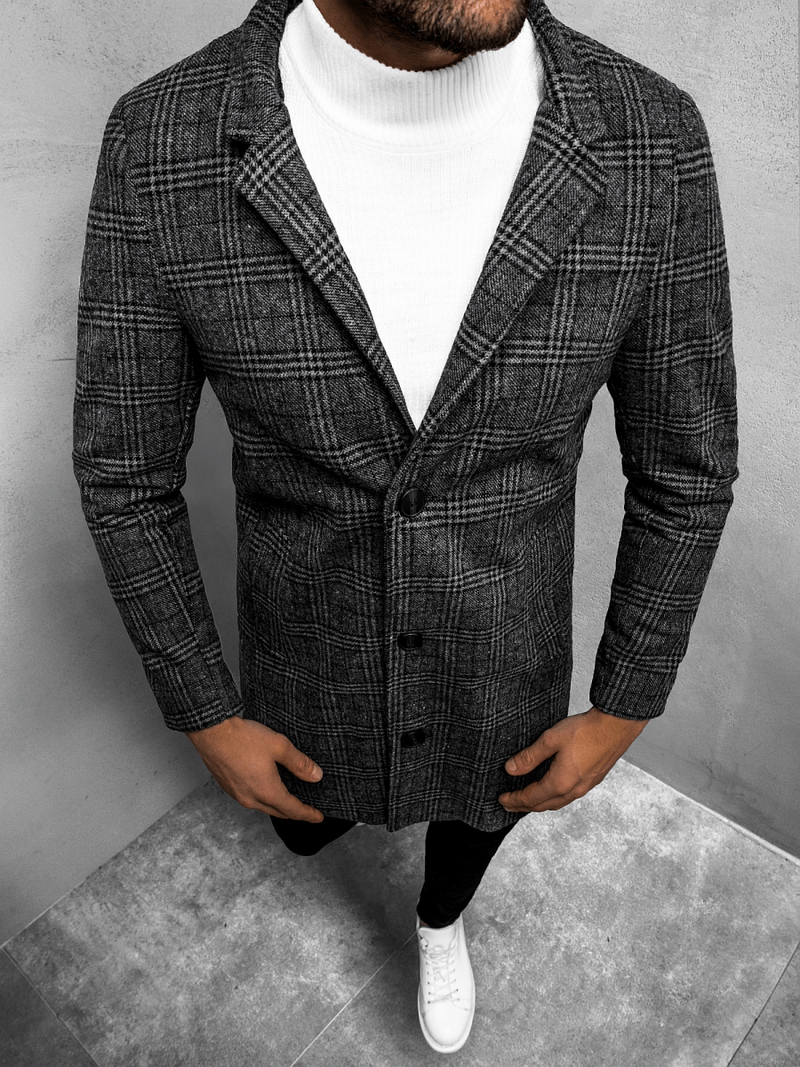 Muški kaput sivo-grafitni OZONEE O/5628