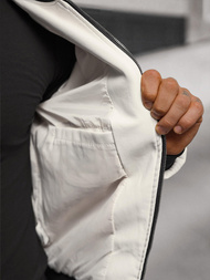 Muška kožna jakna bijela OZONEE O/88120