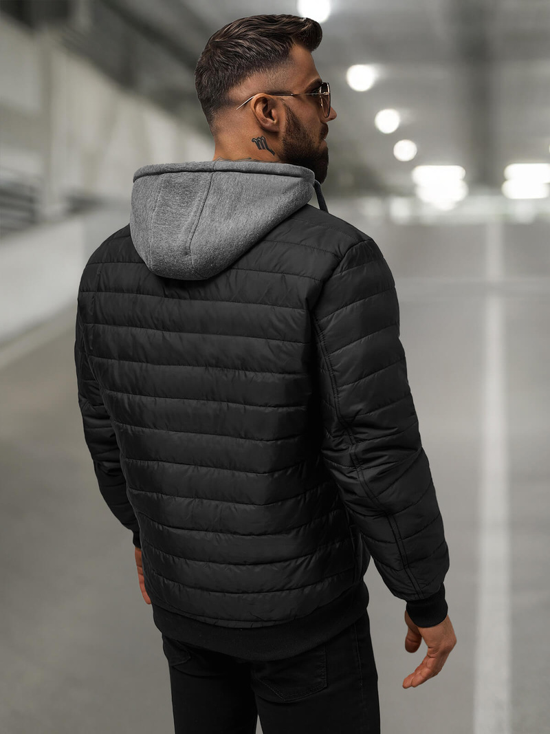 Muška jakna crna OZONEE JS/8M985/392