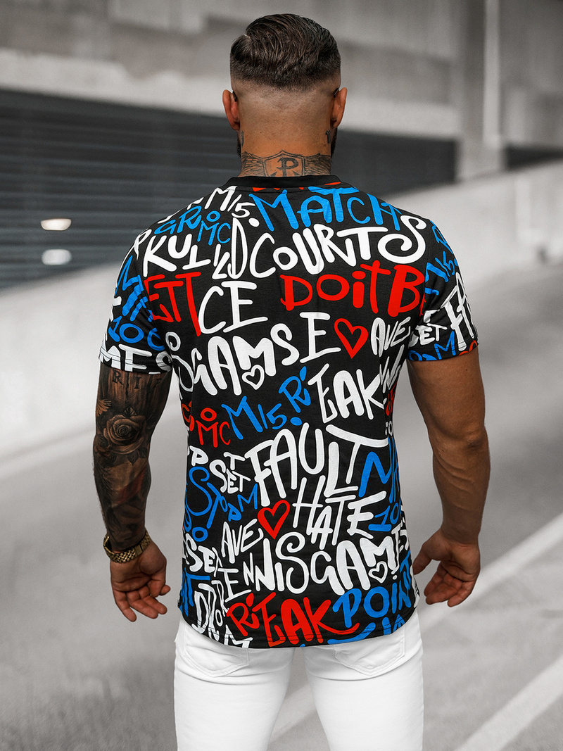 Muška majica crna OZONEE O/T1271/3