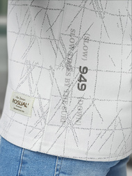 Muška Majica Bijeli OZONEE O/QQ1530