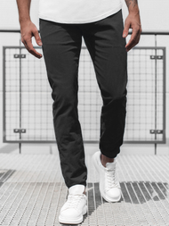 Muške chino jogger hlače crne OZONEE JB/JP1145/18