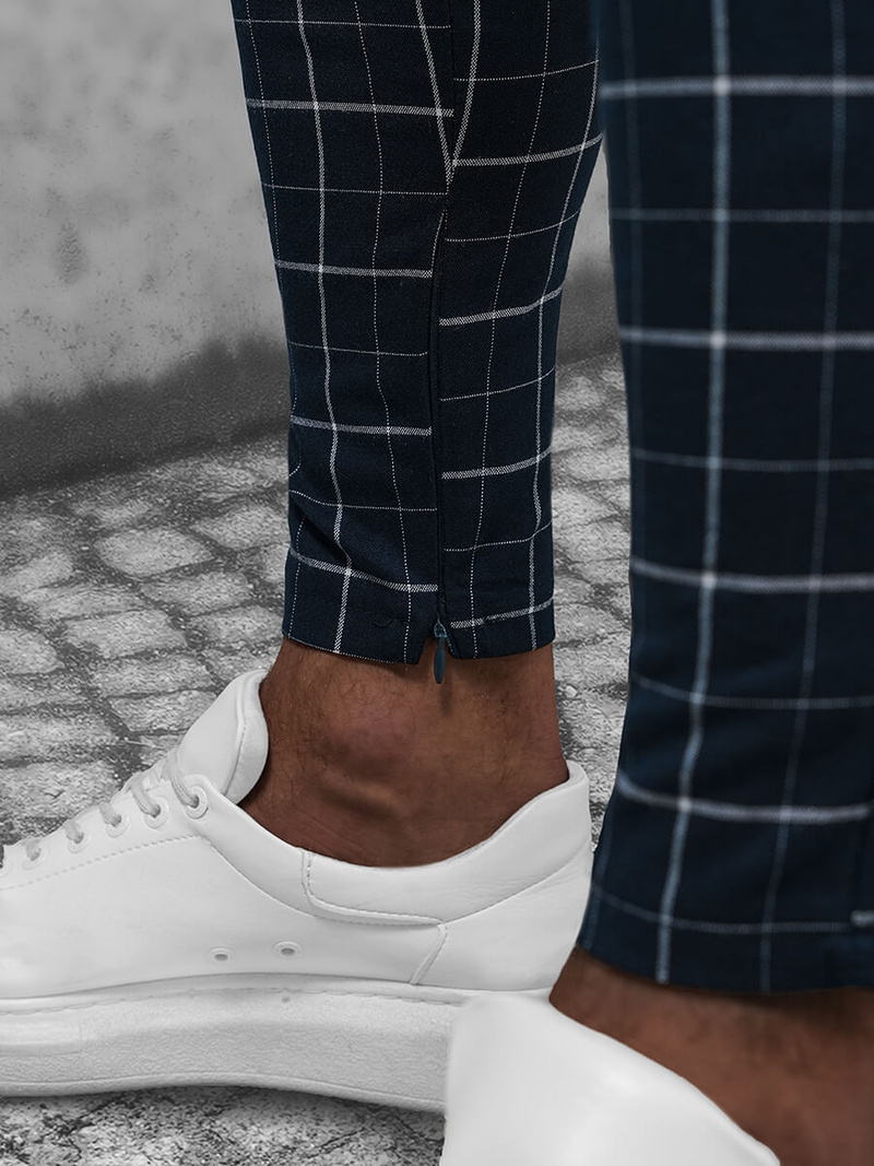 Muške chino hlače modre OZONEE DJ/550171