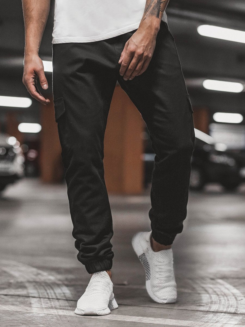 Muške jogger hlače crne OZONEE A/404