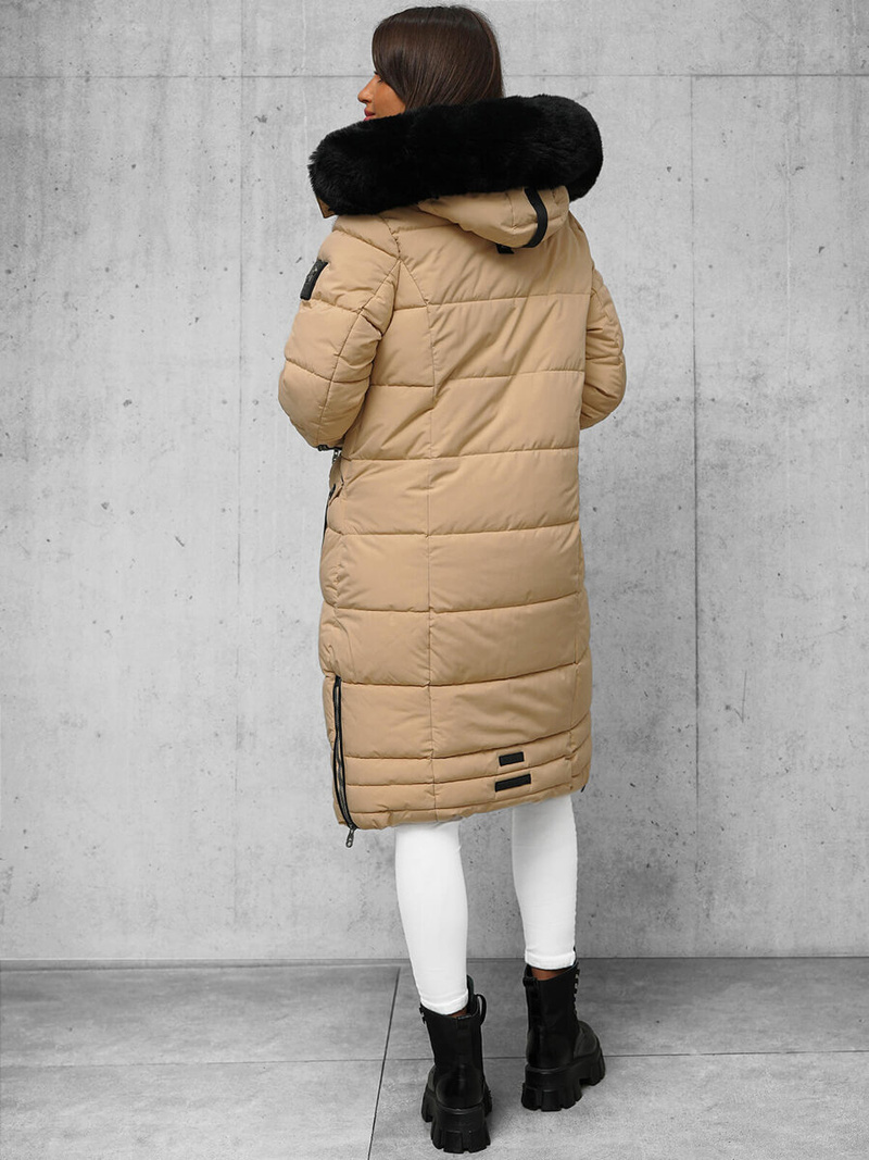 Ženska jakna bež OZONEE O/W377