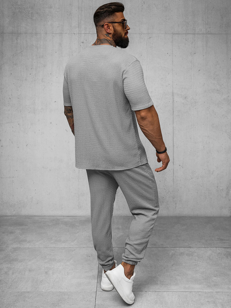 Muška Majica Sivi OZONEE O/Y960T