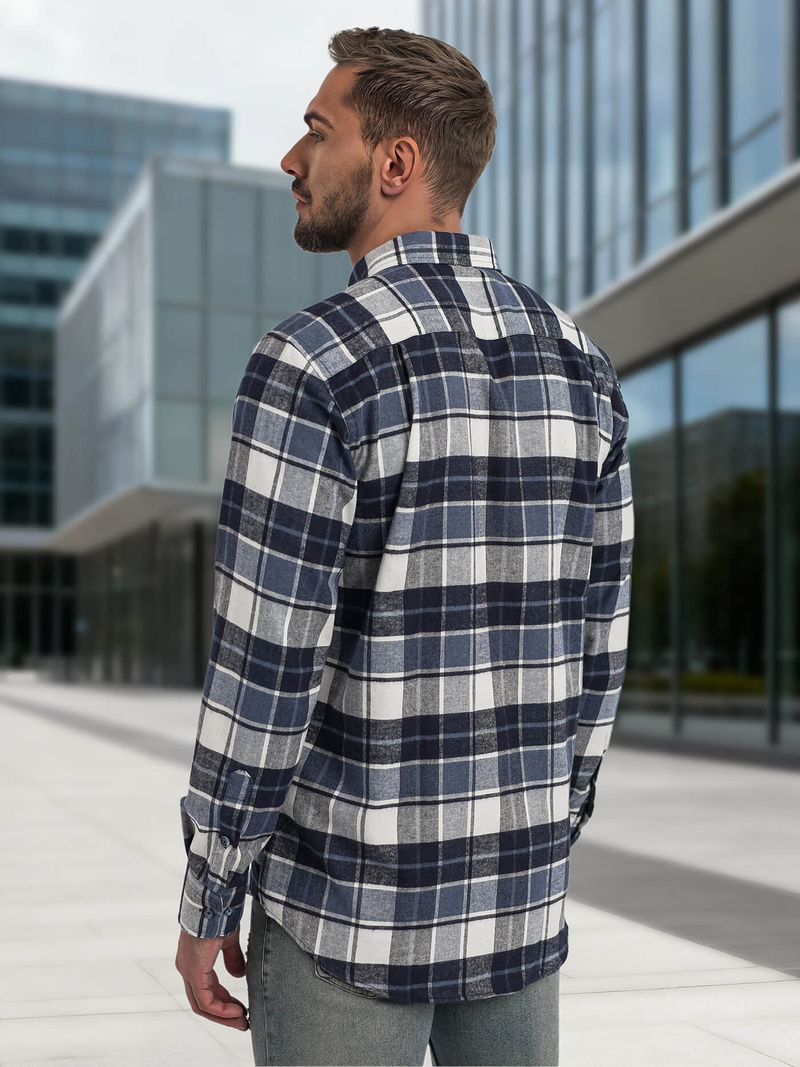 Muška Košulja Modra OZONEE V/V175