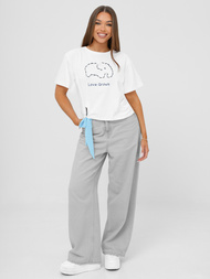 Ženska majica bijelo-plava OZONEE JS/RJ77247