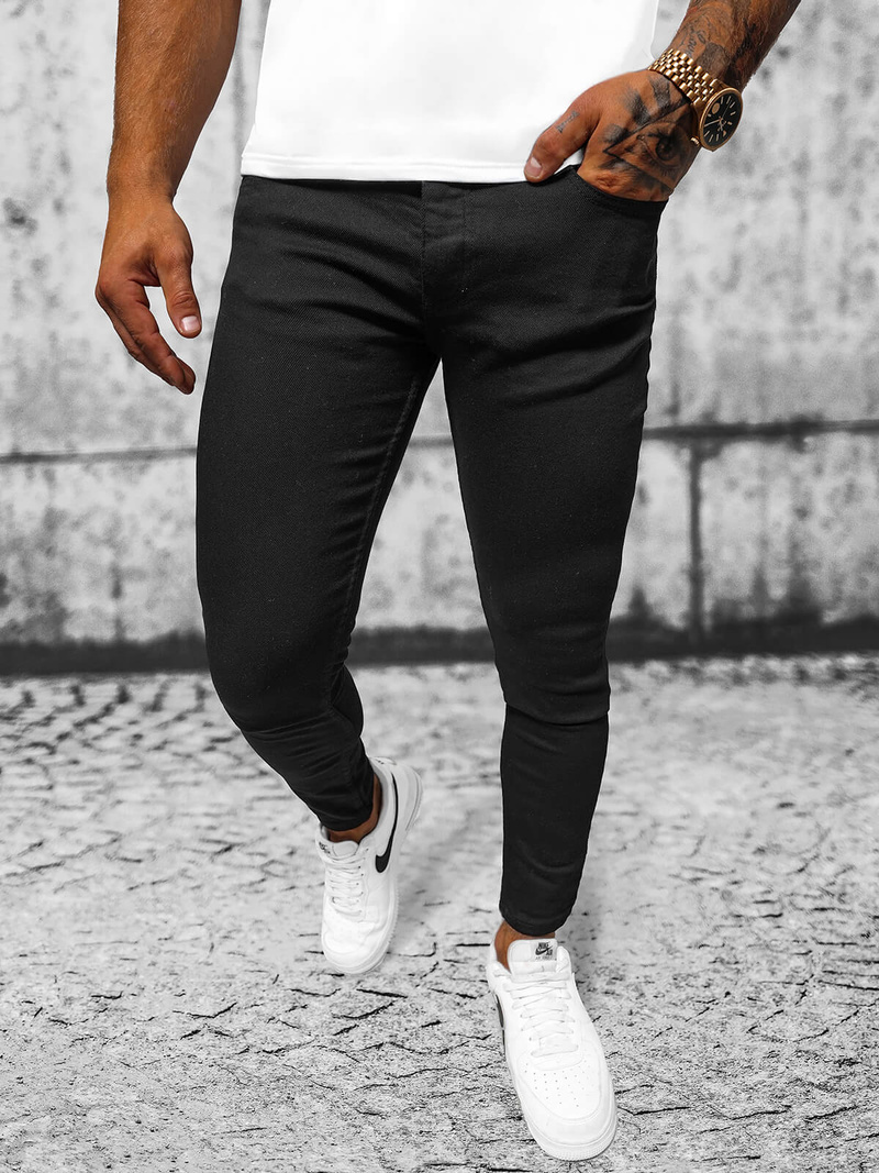 Muške Traperice Crne OZONEE E/5348/02