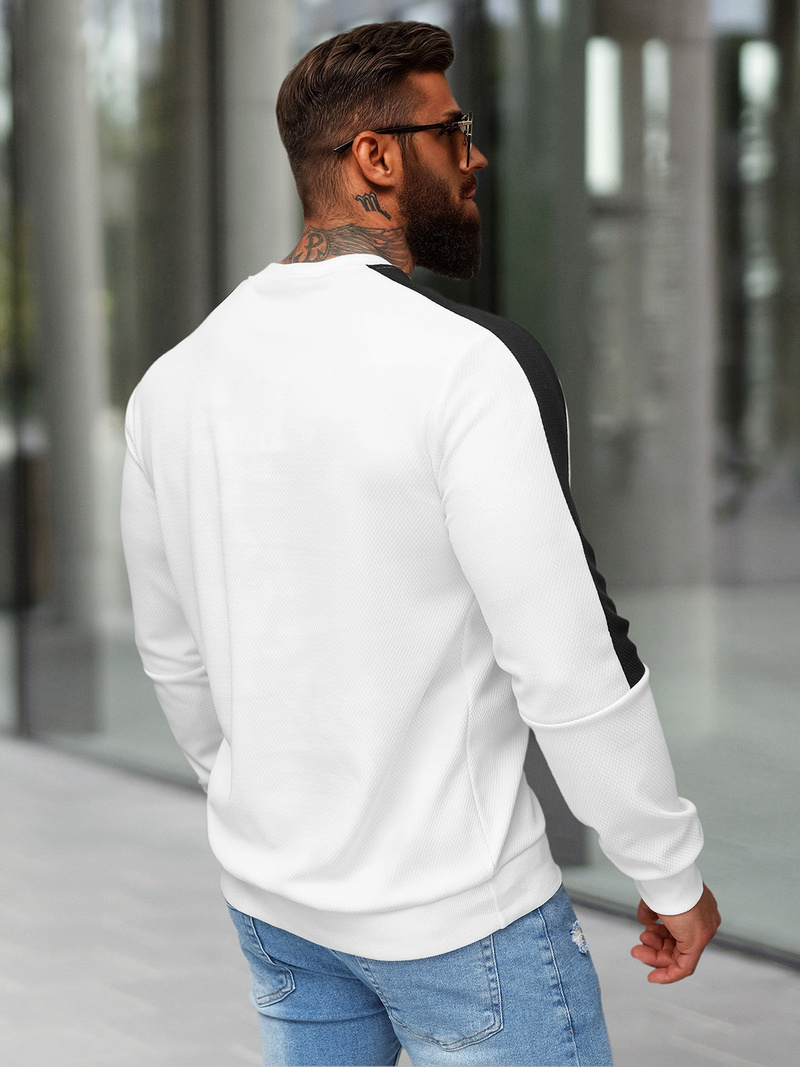 Muška Dukserica Bijela OZONEE O/P2033Z