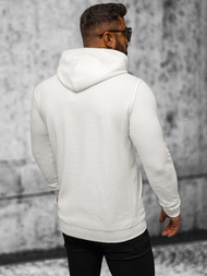 Muška dukserica s kapuljačom ecru OZONEE O/TB2273