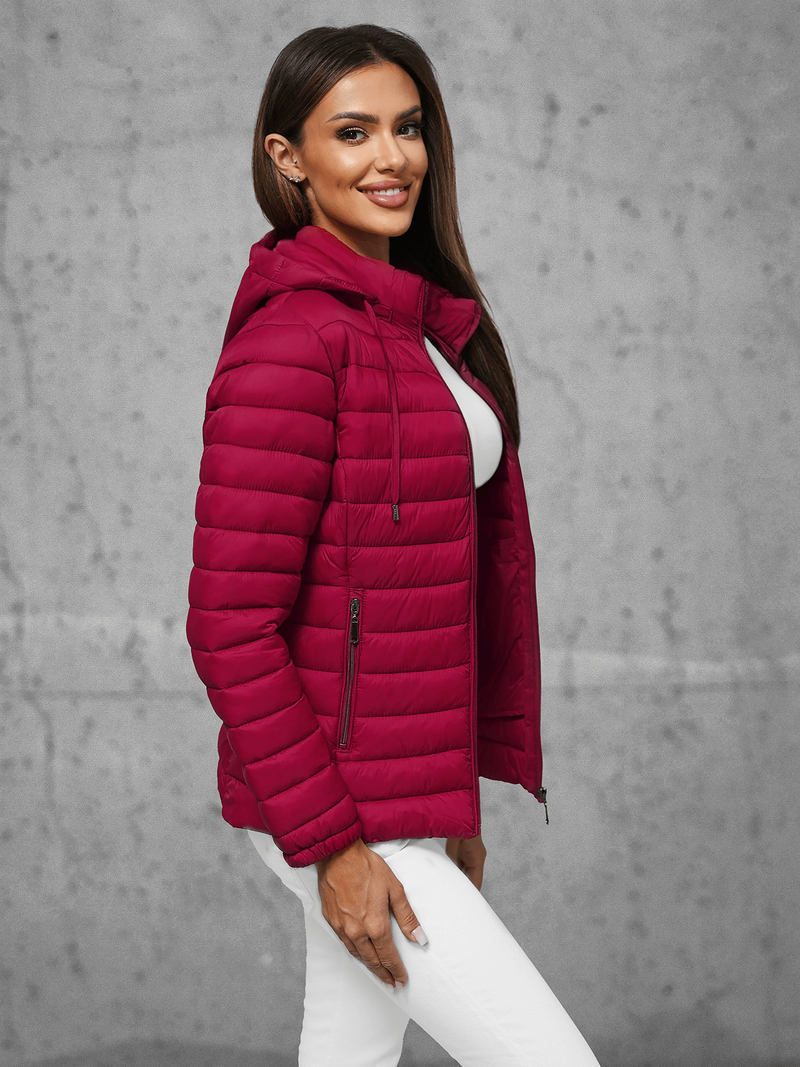 Ženska Jakna Bordo OZONEE JS/16M9101/06