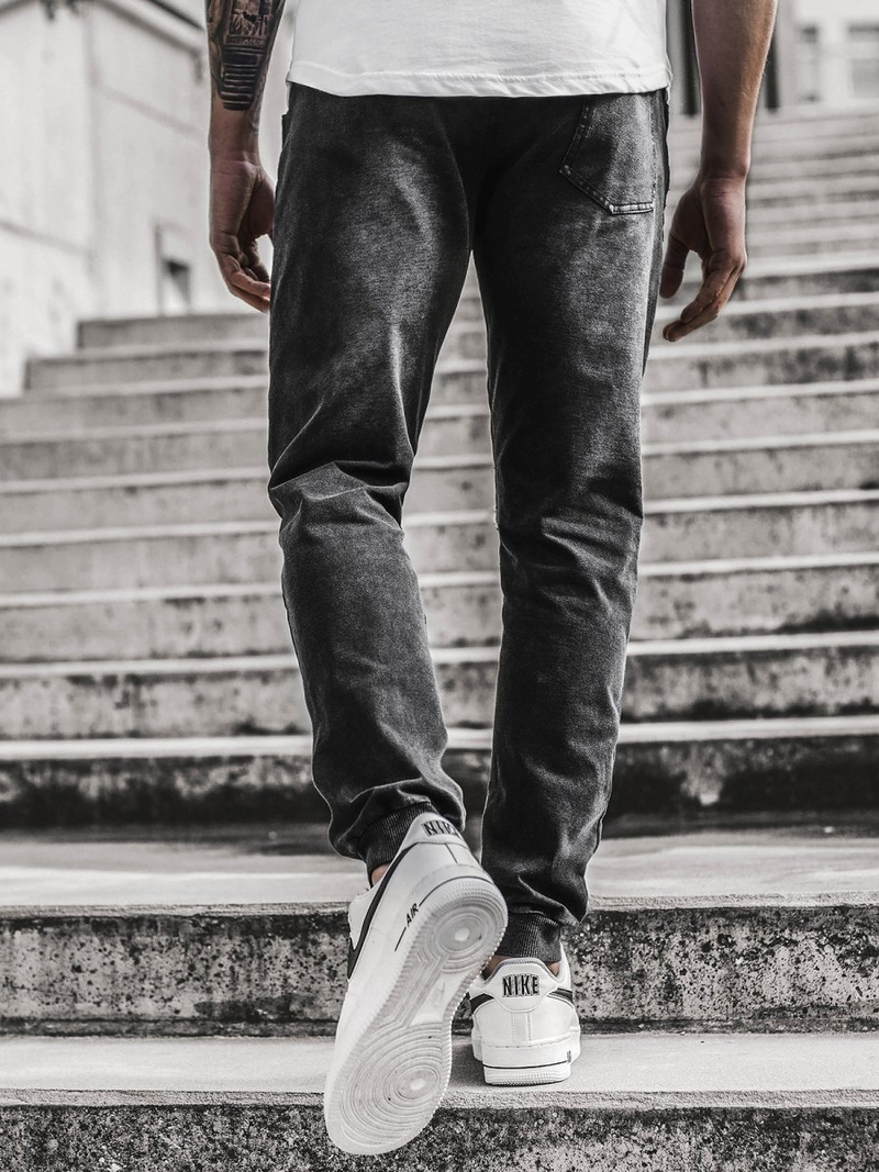 Muške jogger traperice Crne OZONEE JS/KK1098