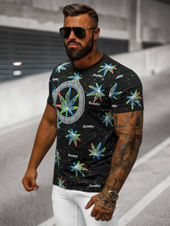  Muška majica crna OZONEE O/T136/3