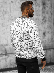 Muška Dukserica Bijela OZONEE JS/8B1136/1