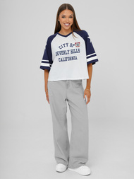 Ženska majica bijelo-modra OZONEE JS/R62493