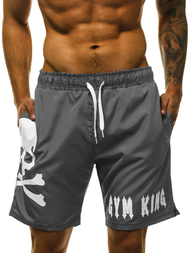 Muške kratke hlače za kupanje grafitne OZONEE O/1011