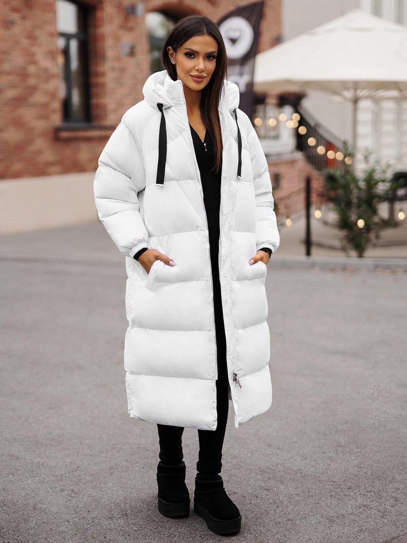 Ženska jakna bijela OZONEE JS/5M3163/281Z