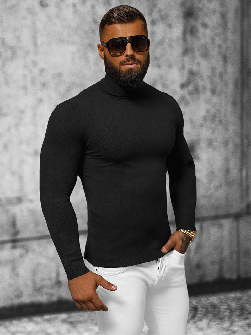 Muška dolčevita crna OZONEE NB/MMB600/4Z